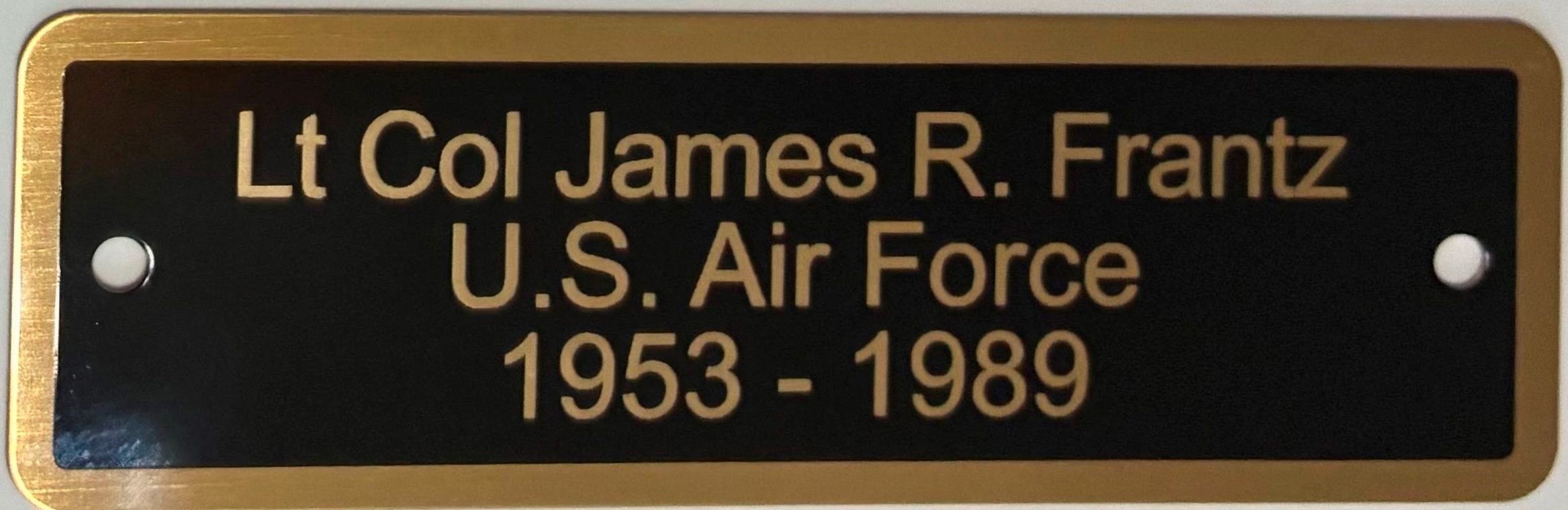 American Freedom Honors Name Plate